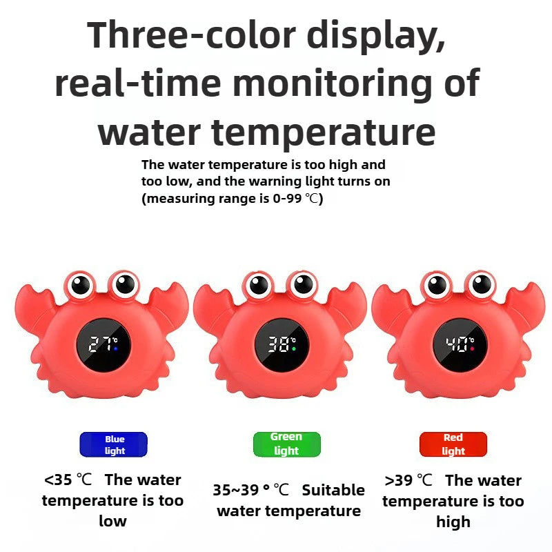 Baby Bath Temperature Meter Floating Digital Water Baby Bath Temperature Meter LED Display Temperature Tester Safety Cartoon